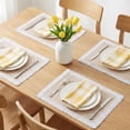 thumbnail image 2 of Unique Bargains Rustic Set of 4 Rectangle Woven Placemats Beige 17.7x11.8inch, 2 of 6