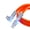 B, variant on Zincs Alloy Reinforced Charging Cable Double 180° Rotatable Ends Type C Connectors for Small Areas