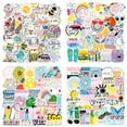 thumbnail image 2 of 50 Pcs Nordic Style Fresh Natural Green Plants Sticker Laptop Suitcase Scrapbooking Decor Kids Classic Toy Decal Sticker, A670, 2 of 6