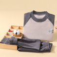 thumbnail image 5 of Qopobobo Girls Fall Winter Pajama Set Long Sleeve Top Pants Soft Warm Loungewear Sleepwear 2 Piece 18-24 Months(Grey, 18-24 Months), 5 of 7