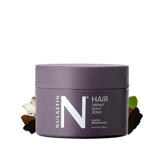 NULASTIN Vibrant Scalp Scrub - Pre-Shampoo Scalp Exfoliator & Cleanser - Weekly Treatment to Detoxify & Prep - Support a Healthy Skin Barrier & Hair - Vegan & Color-Safe 6.7 Fl Oz