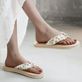 thumbnail image 2 of Aayomet Women's Slippers Cloth Slippers With Rubber With Flip Plastic Spring And Casual Women's Summer Bottom Daisy Flat Flops,Yellow 8, 2 of 4