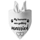 thumbnail image 4 of Babero ajustable promocionado a perro blanco triángulo bandana bufanda de algodón reversible para pañuelos pequeños y medianos bufandas mascotas - 28 x 11, 4 of 5