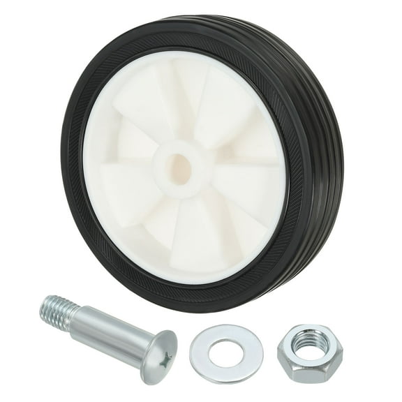Uxcell 5" Universal Air Compressor Wheel with 0.5" Hole for Easy Mobility, White