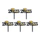 thumbnail image 1 of 5 Piece Set of Black and Gold Glitter 2025 Graduation Hat Paper Cupcake Decorations for The Class of 2025 Graduation Hat Acrylic Cake Card Selection for The Class of 2025 Graduatio, 1 of 8