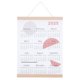 thumbnail image 1 of Planificador mensual de pared de tela 2025, calendario colgante de pared, calendario vertical 2025, calendario colgante de pared para suministros de oficina en casa, 1 of 7