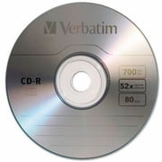 Verbatim CD-R 700MB 52X with Branded Surface, 50pk Spindle