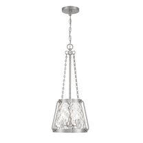 Satin Nickel Three Light Pendant from the Crawford Collection