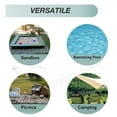 thumbnail image 4 of Sandbox Sandpit Cover, Kids Sandbox Cover for Sand and Toys Protection, Square Sandbox Protective Cover with Drawstring Beige 200*200*20cm, 4 of 5