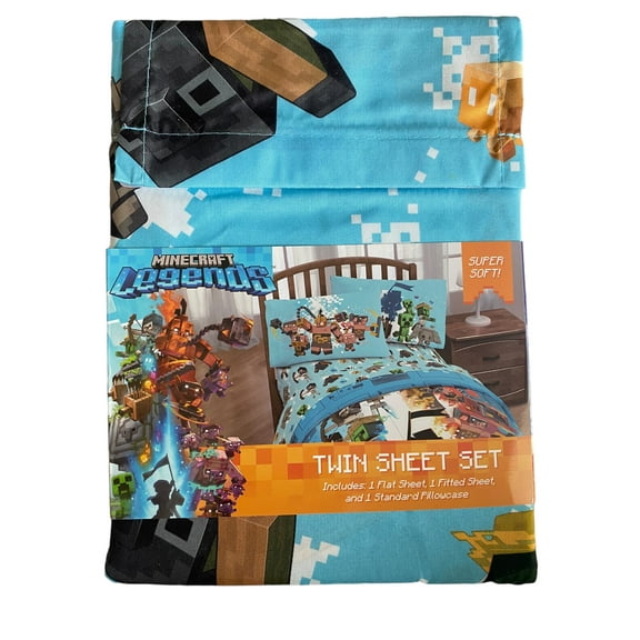 Minecraft Legends Twin Sheet Set 3 Pc