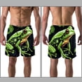 thumbnail image 3 of luoweisi Men's Beach Shorts Quick Dry Swim Trunks with Mesh Lining Frog L, 3 of 5