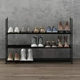 thumbnail image 2 of UWR-Nite Shoe Rack, 3-Tier Shoe Organizer, Hold up to 15 Pairs of Shoes, Stackable Shoe Tower for Living Room, Entryway, 2 of 8