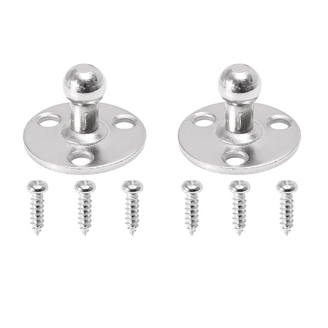 Unique Bargains 2 Set 10mm Car Vehicle Ball Studs Mounting Brackets Round for Gas Struts Shocks with Screw