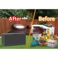 thumbnail image 2 of 380L/100Gal Litre ‎Polypropylene(PP) Deck Box Rustproof storage for Patio Furniture with Gas Poles, Garden Tools and Pool Toys, Durable Lockable lid, UV Protected, Weatherproof, Black, 2 of 8