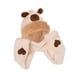 thumbnail image 4 of Bufanda con capucha, gorro y guantes de invierno, cálidos, bonitos y cómodos, gorro de peluche. Beige, 4 of 7