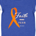 thumbnail image 4 of Inktastic Faith over Fear Leukemia Awareness with Orange Ribbon Boys or Girls Baby Bodysuit, 4 of 5