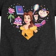 thumbnail image 3 of Disney Princess - Belle Heart Fitted Short Sleeve Graphic T-Shirt, 3 of 5