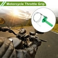 thumbnail image 2 of Empuñadura del Acelerador de 22mm Unique Bargains con 1 cable de acelerador blanco de 120cm, 1 par de fundas de manillar verdes y accesorios de tornillo de aleación de aluminio y goma para motocicleta, 2 of 6