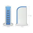 thumbnail image 4 of 30W 6 Port USB Charger DC 5V 6A Universal Power Adapter Socket Smart Phone Desktop Charger For Phone ,Multi-Device Charger, 4 of 6