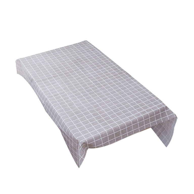 Holzlrgus Plaid Pattern Heavy Weight Vinyl Square Table Cover