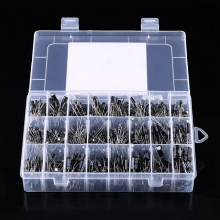 

Electrolytic Capacitor 60-900Pc Assortment Kit 4 Values 0.1-2200Uf Assorted Set