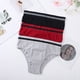 thumbnail image 4 of Gibobby Pantaletas mujer Bragas sexis elásticas sin costuras sexis a la moda para mujer, bragas deportivas de cintura media para gimnasio(Vino,M), 4 of 5