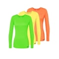 thumbnail image 1 of Adar sous-Couches pour Femmes Multicolores, Lot de 3 - T-Shirt de sous-Couche à Manches Longues Confortable, 1 of 7