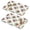 Pioneer Flower Floral-2, variant on Placemat, Pioneer Flower Floral Print Pattern Place Mats Table Mat Set Of 2, PVC Washable Placemats for Party Kitchen Dining Decoration, 18x12 Inch, Fade Resistant