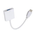 thumbnail image 4 of Adaptador de interfaz multimedia HD a VGA ABS 1080P/1.4 Salida Plug and Play Convertidor de interfaz multimedia HD a VGA Blanco, 4 of 14