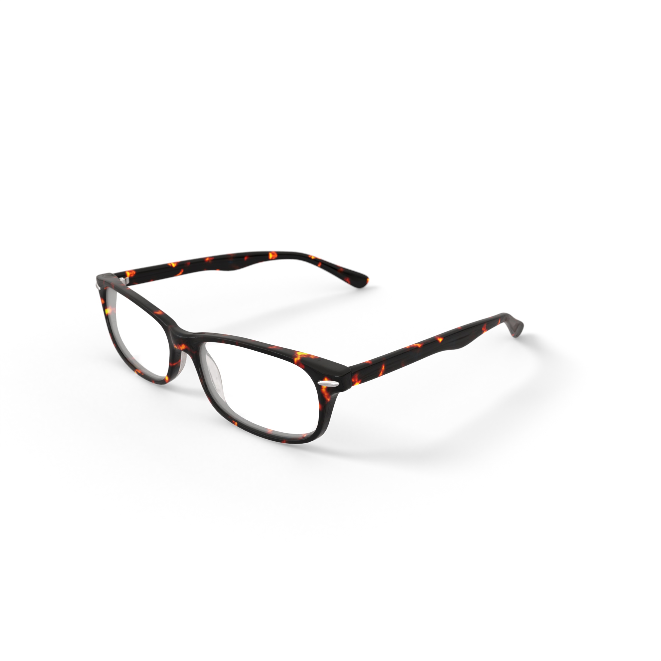 Walmart Men's FM9195 Rectangular Prescription Eyeglasses with Case, Brown Tortoise