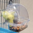 thumbnail image 2 of MANNYA Parakeet Feeder Box Pet Cage Plastic Food Container Birds Clear Dispenser Gift for Pet Bird Owner Drawer Design Durable, 2 of 12