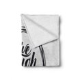 thumbnail image 2 of Live Laugh Love Soft Flannel Fleece Throw Blanket, Grunge Modern Lifestyle Phrase Happiness Themed Design, Cozy Plush for Indoor and Outdoor Use, 60" x 80", Pearl and Dark Grey, by Ambesonne, 2 of 6