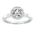 thumbnail image 2 of Spot Jewel 1.7 Ct Cushion Cut Diamond Ring - 14K White Gold Plated Ring - Halo Anniversary Ring for Women's - Silver Diamond Beautiful Occasion Ring - Valentine Proposal Ring - Gift for Birthday, 2 of 6