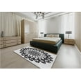 thumbnail image 5 of Ahgly Company Machine Washable Indoor Rectangle Transitional Black Area Rugs, 4' x 6', 5 of 7