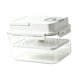 thumbnail image 1 of Contenedor de kimchi, caja de almacenamiento de alimentos, frasco de pepinillos, recipiente para fermentar chucrut. Blanco, 1 of 9
