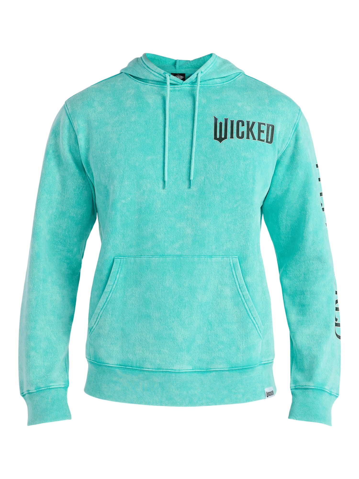 Wicked Men's and Big Men's Acid Wash Graphic Hoodie, Sizes S-3XL