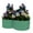 Green, variant on Riedhoff 2 Pack 12" Deep Petal-Shaped Galvanized Raised Garden Bed with Open Base for Veggies,Beige