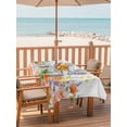 thumbnail image 2 of Outdoor Tablecloths with Umbrella Hole & Zipper, Pink Orange Flowers Rectangle Tablecloth 52x70 Inch, Spring Floral Farmhouse Botanical Waterproof Table Cloth, Patio/Pool/Picnic Table Covers, 2 of 8