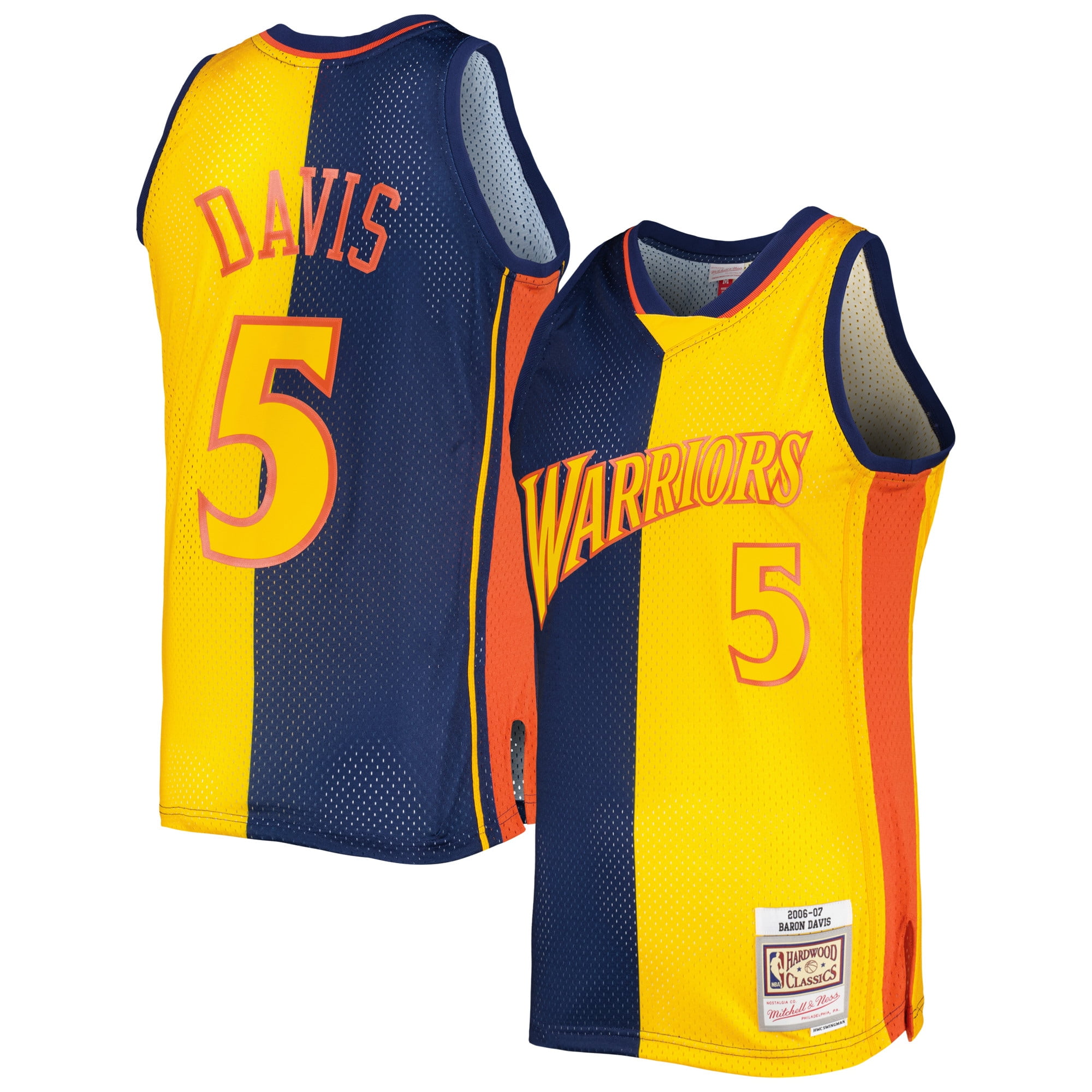 Men s Baron Davis Hardwood Classics Jersey Golden Honduras Ubuy