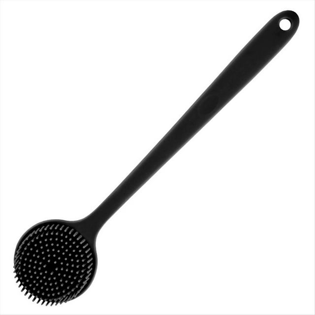 Cepillo de Baño de Silicona con , Cepillo de Masaje para Limpieza, Exfoliante de Espalda, Cepillo de Baño de Doble Cara A