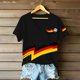 thumbnail image 4 of Women's Germany Football Graphic T-Shirt, V-Neck Casual Letter Print T-Shirt, Fashion Short Sleeve Graphic Tee, Summer Daily Lightweight Tops for Soccer Tournament 2026 Black Size: XL, 4 of 4