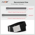 thumbnail image 3 of SUOSDEY Men's Nylon Belt with Metal Buckle,Canvas Web Belt for Jeans, 3 of 7