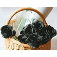 thumbnail image 3 of 10pcs Silk Roses Artificial Flowers Fake Rose for Arrangement Wedding Party Home Decoration (Fuchsia), 3 of 5