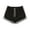 Black, variant on Jgppe Sports Shorts for Women Classic Color Block Elastic Drawstring Waist Soft Wicking Mini Shorts