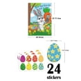 thumbnail image 7 of GUOOL Pin The Egg on The Easter Bunny Game 24 Easter Eggs Stickers Easter Game Kids and Family Party Favor Supplies Home Decor, 7 of 7