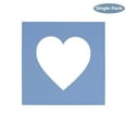 thumbnail image 2 of Brittany Blue Acid Free 7x7 Heart Picture Frame Mat with White Core Bevel Cut for 4x5 Pictures -, 2 of 3