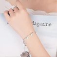 thumbnail image 2 of Pulsera con dije de estrellas centelleantes, pulsera de estrellas con cuentas, pulsera minimalista, pulsera para uso diario, pulsera de eslabones, pulsera celestial, regalo, 2 of 2