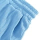 thumbnail image 5 of pstuiky Pantalones cortos para hombre, Pantalones cortos casuales de color liso para hombre, con bolsillos y cintura con cordones Pantalones cortos de golf, 5 of 7