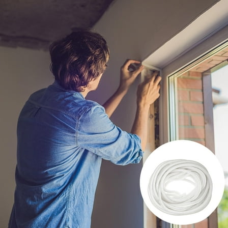 RENACLIPY Window Seal Strip Felt White 1 Set Weatherproof Draft Stopper for Doors and