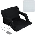 thumbnail image 2 of Siège de Stade de Massage Chauffant, Chaise de Gradins Inclinable avec Soutien du Dos et des Bras, Coussin de Siège Chauffant avec Température Réglable et Mode de Massage, Coussin de Siège d'Hiver Portable pour le Camping, la Pêche sur Glace, 2 of 8